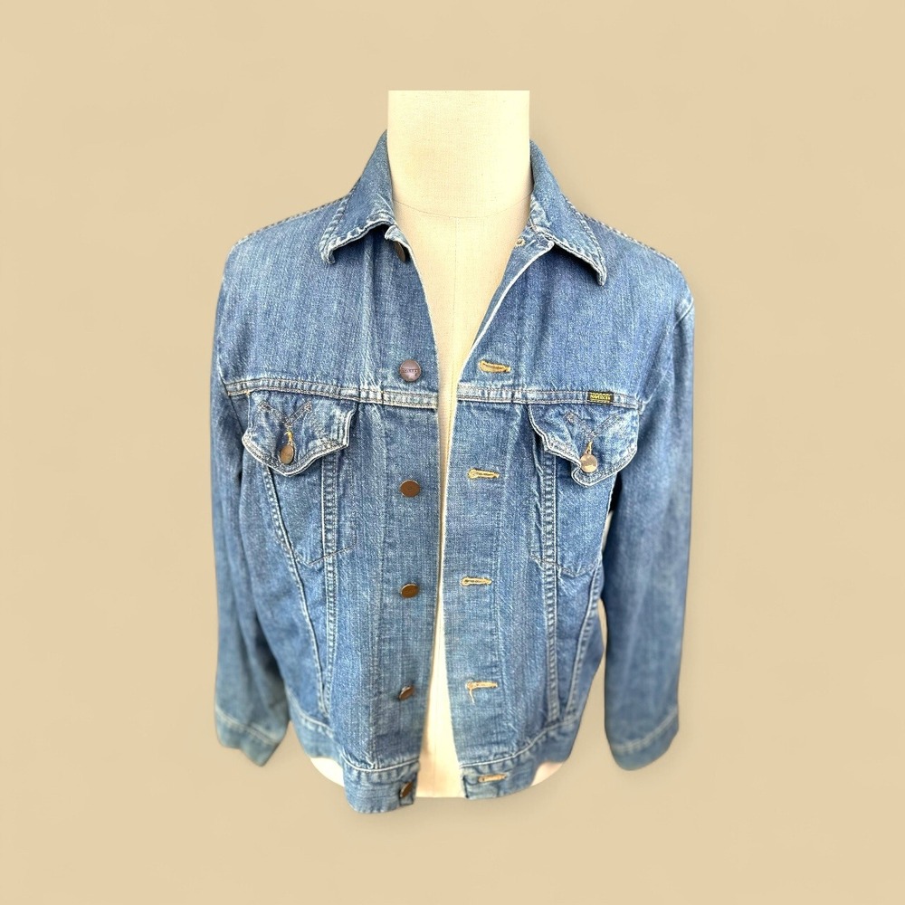 Vintage Maverick SZ 44 Jacket‎ Classic Trucker Jean Jacket Western Style